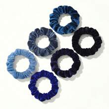 6 Stück bunte Samt Scrunchies, Haargummis als Haarschmuck für Frauen, schonende Haargummis, Haargummis, Haargummis