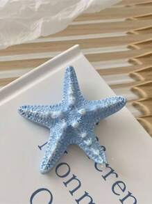 1 Stück Strandurlaubsfrisur Meerjungfrau Prinzessin Muschel & Seestern Haarclip, realistischer Seestern Haarspange, Klammer Seitenpony Haaraccessoire, Urlaubsstil Haarclip für Mädchen
