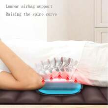 Full Body Massage Mat With Heating - 10 Vibration Nodes & Adjustable Pillow For Neck/Back/Leg Pain Relief - 138cm X 50cm Foldable Design With Remote Control (Brown) - 棕色 - 查看 4