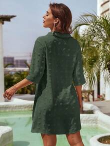 Women's Swimsuit Cover - Ups White Chiffon Bikini Swimwear Beach Dress Outfits Summer 6HQS - 軍綠色 - 查看 10