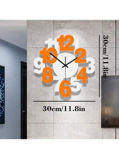 YZOK Moderne Contemporary Minimalist Wand Klok Perfect Home Living Room, Bedroom Study Creative ative Timepiece view 2