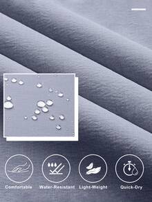 ZUTY 2 Pcs Men's 9" Golf Shorts Quick Dry Stretch UPF 50+ Lightweight Hiking Work Shorts, Casual Flat Front With 5 Pockets" - Black-light Gray - View 5