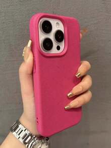 Phone Case Apple Minimalist High-End Leather Texture Phone Case Compatible WithIPhone Case 16Pro Max/16 Pro/16/16 Plus/15/15 Pro Max/15 Pro/15 Plus/11/12/13/14 Pro Max/XS/11 Pro/11 Pro Max/12 Pro/12 Pro Max/13 Pro/13 Pro Max/14,Suitable For IPhone 17 Air - 玫紅色 - 查看 2