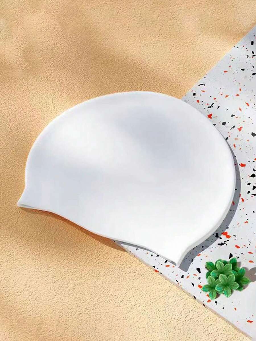 1 Stück Unisex Silikon Schwimmkappe, wasserdicht, komfortabler Ohrenschutz Schwimmhut