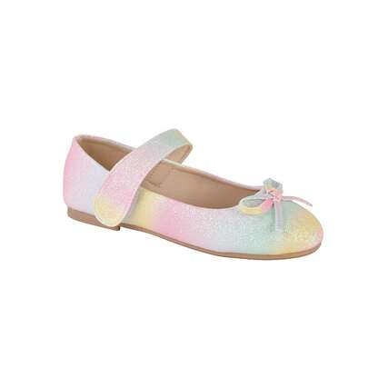 カラフルなグリートプリンセスシューズソフトソールベルクロリボン子供用シングルシューズ新しい女の子の靴