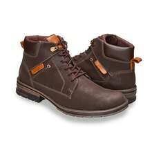 Men's Durable, Stylish And Comfortable Combat Boots - Rỉ Nâu - Xem 4