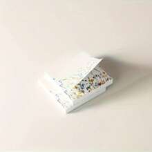 1 Piece Of Wildflower Square Sticky Notes, Suitable For Offices, Schools, And Homes - Flower Design, Paper Material, Ideal For Organization And Reminders, Office Supplies | Flower Stickers | Durable Adhesive