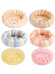 حلقة سباحة منفوخة بشكل دونات للأطفال والمراهقين، أنبوب سباحة، لعب مائية في حمام السباحة