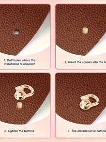 2 Pieces Bag Strap Connection Buckle Metal Keychain Bag Pull TAB Buckle Bag Modification Accessory Hardware Accessory Suitable For Bags And Phone Cases Screw Accessory Back To School Supplies