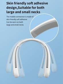 AIRPROSSING 1个便携式颈挂风扇，空调降温颈挂风扇，USB充电，大容量电池，3档风速，无叶风扇，适合夏季室内外使用 - 新款6 - 查看 9