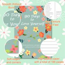 90 Tage um dich selbst zu lieben: Ein Selbstfürsorge-Journal mit angeleiteten Aufforderungen und Zeichenfläche für persönliches Wachstum, Achtsamkeit und emotionales Wohlbefinden, Malbuch für Erwachsene und 5-Minuten-Selbstfürsorge-Journal, für Schulmaterial, Schulanfang