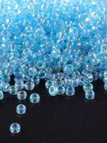GO2CJBEADS 10 جرام جودة جيدة من حبيبات الزجاج الشفافة بقياس 2 ملم بألوان نمط لتصنيع المجوهرات