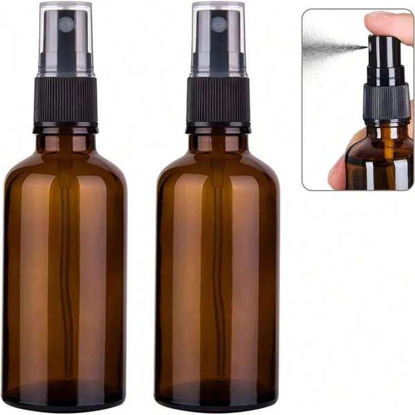 8/6/4/1 Pack 100ml Brown Glass Spray Bottles, Fine Texture, Light-Proof Storage, Suitable For Essential Oils, Toners And Various Liquids, Diverse Capacities, Convenient And Practical