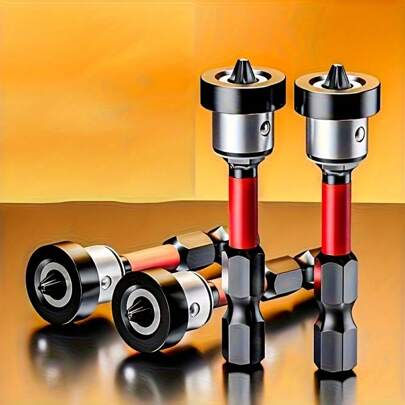 Powerful Magnetic Positioning Drill | Anti-Slip And Impact Design, Kurogane Cross Screwdriver Head For Ceiling/Woodworking, Waterproof Ground Installation Tool, Suitable For Ceiling Woodworking-Kurogane Cross Screwdriver Head, Waterproof, Ideal Choice For Wood/Hard Floor, Office Use, Halloween And Christmas Gifts, Round Screwdriver Tool.