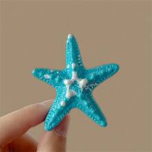1 Peça Presilha de Cabelo com Desenho de Estrela do Mar, Presilha de Cabelo da Praia para Mulheres, Acessório de Cabelo da Praia