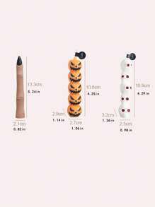 3 Stücke einzigartiger Finger, Kürbis und Schädel duftender Kerzen Set, 3 verschiedene Düfte, toll für Halloween, aromatische Heim-Dekoration, kreativ handgefertigte lang-stämmige duftende Kerzen