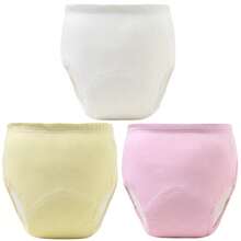 6件柔软训练裤，透气可洗幼儿训练裤，四季皆宜，混色，送给男宝宝和女宝宝的理想礼物，针织面料，防漏，布尿布替代品