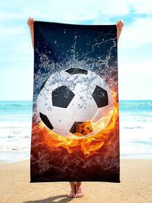 Square Large Beach Towel, Super Soft Fibre Beach Blanket Towel, Summer Beach Quilt With Printed Pattern - Multicolor - View 2