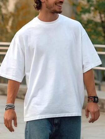 Men's Fashion Loose Fit Short Sleeve T-Shirt | Elegant Design | Essential For Summer | Easy To Match | Showcases Your Style