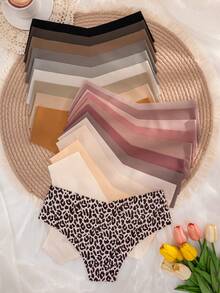 21pcs/Set Ladies Solid Color Self-Adhesive Comfortable Thongs - Multicolor - View 2