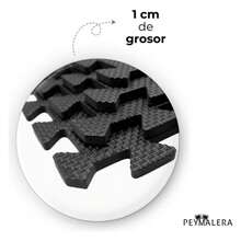 PEYMALERA Tapete Gym Piso Para Gimnasio 50x50x1.2cm 8 Piezas 2 M2 - Negro - Ver 5