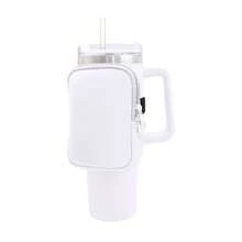 Water Bottle Carrier Bag With Phone Pocket For Cup 40/30 Oz, Water Bottle Holder With Adjustable Strap, Accessories,Bottle Pouch For Hiking Travelling Camping Climbing - Multicolor - View 5