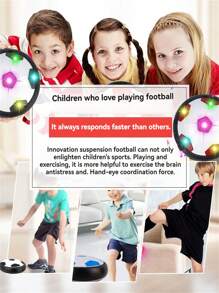 Kinder Hover Fußball mit Licht, bodenebenes Schweben, stoßfest, interaktives Familiensportspielzeug für drinnen und Outdoor für Jungen und Mädchen