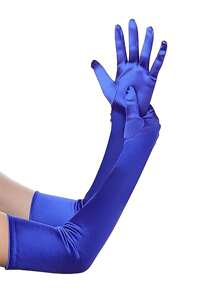 Un par de guantes largos de ópera, elaborados en satén y que se remontan a la década de 1920, sirven como accesorios elegantes para eventos de disfraces, vestimenta formal de noche y fiestas temáticas, incluidos los encuentros de juego de roles y las celebraciones de bodas. Halloween