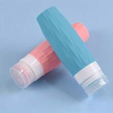 4pcs/Set 90ml Silicone Refillable Travel Bottles, Squeeze Type Portable Containers For Outdoor Travel, Business Trip And Home Use