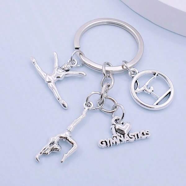 Creative Keychain For Gymnastics Enthusiasts - Fashionable DIY Gymnastics Athlete Gift Backpack For School