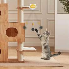 Peluncur Mainan Kucing Otomatis dengan Sensor - Tongkat Penggoda Kucing Interaktif yang Dapat Bermain Sendiri, Siklus Bermain dan Istirahat 10 Menit, Desain Plastik Tahan Lama, Khusus untuk Kucing Dalam Ruangan, Bola Penggoda Kucing yang Cocok untuk Bahan Penggaruk, Tahan Gigitan, Menghibur Banyak Kucing, Mainan Interaktif untuk Melatih dan Menghilangkan Kebosanan, Cocok untuk Anak Kucing dan Kucing Dewasa - Putih - View 6