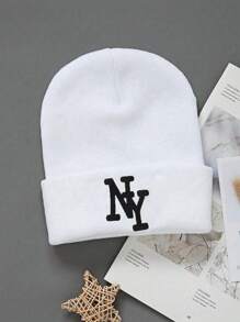 1/2/3 Piezas de gorros de invierno de Nueva York para niños y niñas, gorros de punto cálidos, suaves y a la moda, aptos para viajes de otoño e invierno, uso en ciclismo