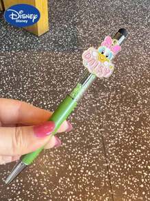 Disney Disney Premium Crystal Gradient Press-Type Gel Pen Set - Officially Licensed Mickey & Minnie & Daisy & Donald & Winnie The Pooh Collectible Design With Interchangeable Character Plates, 0.5mm Quick-Dry Black Ink (2000+ Pages), Luxury Writing Instrument For Journaling & Sketching - Elegant Gift For Disney Collectors & Educators, School Supplies,Back To School