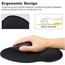 Tappetino per mouse con poggiapolsi in silicone 3D con motivo anime e cartoon, per aumentare il seno in 3D.