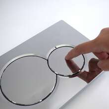 Dual Flush Operation Panel Compatible With Geberit 115.770.11.5 Sigma01 Series, Suitable For Concealed Tank UP300 / UP320 / UP720