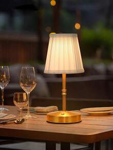 Zazumi 1 件 USB 可充电 LED 布艺台灯，内置可充电电池，运行时间长，3 种色温模式触摸可调光台灯，适用于户外露台花园、室内卧室客厅餐厅、便携式露营灯 - 全新布藝檯燈 - 查看 4