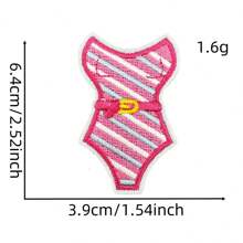 Accesorio de ropa en forma de parche de tela creativo, al por mayor, con diseño de joyería personalizada de princesa rosa inglesa de dibujos animados linda