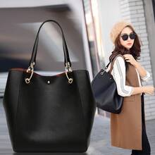2021 New Cross-Border Women's Bag  Bag European And American Fashion Handbag Lychee Pattern Mother-Daughter Bag Wholesale - Yama Blue - View 3