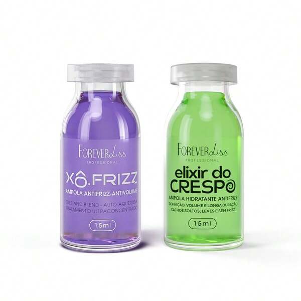 FOREVER LISS Kit Ampola Crespos E Ampola Xô Frizz Forever Liss