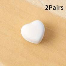 2/4/5 paires d'accessoires magnétiques de mode pour col de chemise en forme de cœur multi-couleurs - sans couture nécessaire, boutons amovibles pour resserrer le col de chemise, convient pour le col, les poignets, les jambes de pantalon, les écharpes, décoration réglable et réutilisable, cadeau