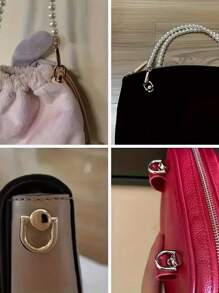 2 Pieces Bag Strap Connection Buckle Metal Keychain Bag Pull TAB Buckle Bag Modification Accessory Hardware Accessory Suitable For Bags And Phone Cases Screw Accessory Back To School Supplies