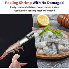Shrimp Deveiner Tool Stainless Steel Shrimp Deveining Tool Efficient Shrimp Peeler And Deveiner Tool Portable Shrimp Cleaner Shrimp Knife For Easy Shrimp Deveining Shrimp Cleaning Tool - 1 - View 5