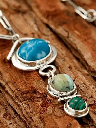 1 Piece Vintage Luxury Bohemian Pendant Clavicle Chain Necklace Jewelry Gift For Men And Women