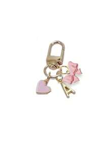 个性化心形吊饰，带有姓名首字母和礼物留言/情书 | 心形钥匙扣配件 | 定制包袋吊坠 | 礼物，蝴蝶结配饰，钥匙扣，独特的手机配件，简约设计，适用于女士钱包和手机配件，赠送给朋友，家人，女朋友，户外配饰，派对配饰，礼品，纪念品，女士包袋吊坠，汽车吊坠，女士女孩礼物，返校礼物 - 彩色 - 查看 18