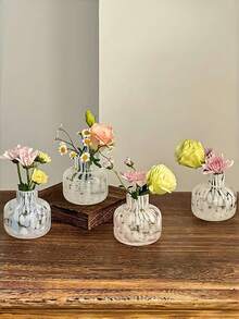 1 Stück Mini Tintenglas Vase, süße Dekovase für Tischblumen, geeignet für Hydrokultur Blumenarrangements, Restaurant, Wohnzimmer, Schlafzimmer, Balkon Heimdekoration - Verschiedenfarbig - Übersicht 3