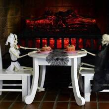 40pcs/Set Halloween Spider Web Tablecloth, Table Runner, Fireplace Scarf, Lamp Shade, Bat Halloween Decoration Set