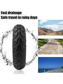 GLDYTIMES 60/70-6.5 Scooter Tire Solid: 10x2.5 Tubeless Tires Replacement For Segway Ninebot MAX G2 G30 G30LP Gotrax G5 G6 Yume Electric Scooter,10 Inch 10x2.50-6.5 Front Rear Honeycomb Wheels 2 Pcs - 黑色 - 查看 3