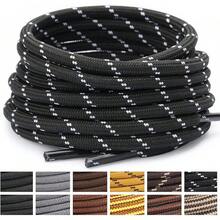 Stepace Round Shoelaces [2 Pairs] Heavy Duty Boot Shoe Laces For Hiking Work Boots - 點黑白 - 查看 2