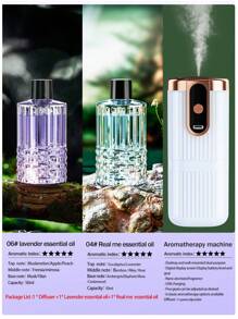 Máquina de aromaterapia con temporizador para uso doméstico, mini difusor de aceites esenciales de aromaterapia de ABS silencioso para el dormitorio, recargable, montado en la pared, automático para desodorizar el baño, ambientador eléctrico para oficina y coche, 5 modos de funcionamiento, 6 aceites esenciales con luces de ambiente de colores.