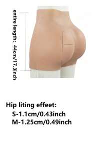 1 pieza Bragas realzadoras de glúteos de silicona sin costuras - Elevación instantánea, adelgazamiento de cintura, moldeador de nalgas y caderas para mujeres - Cómodo, acolchado, insertos de silicona
